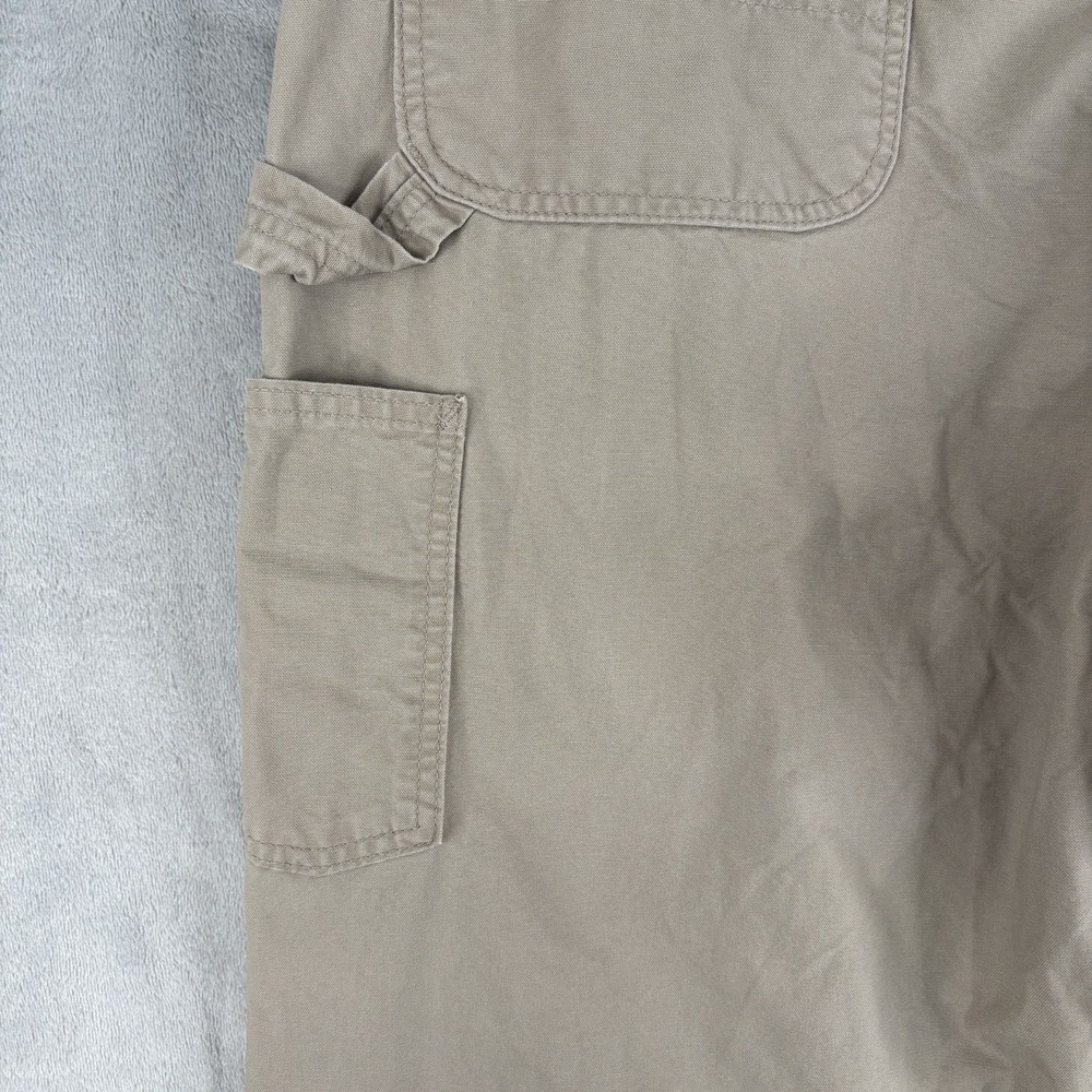 Carhartt Dungaree Fit Cargo Pants Men's 40x32 (Fits 37x28.5) Khaki Work Utility - Picture 4 of 16